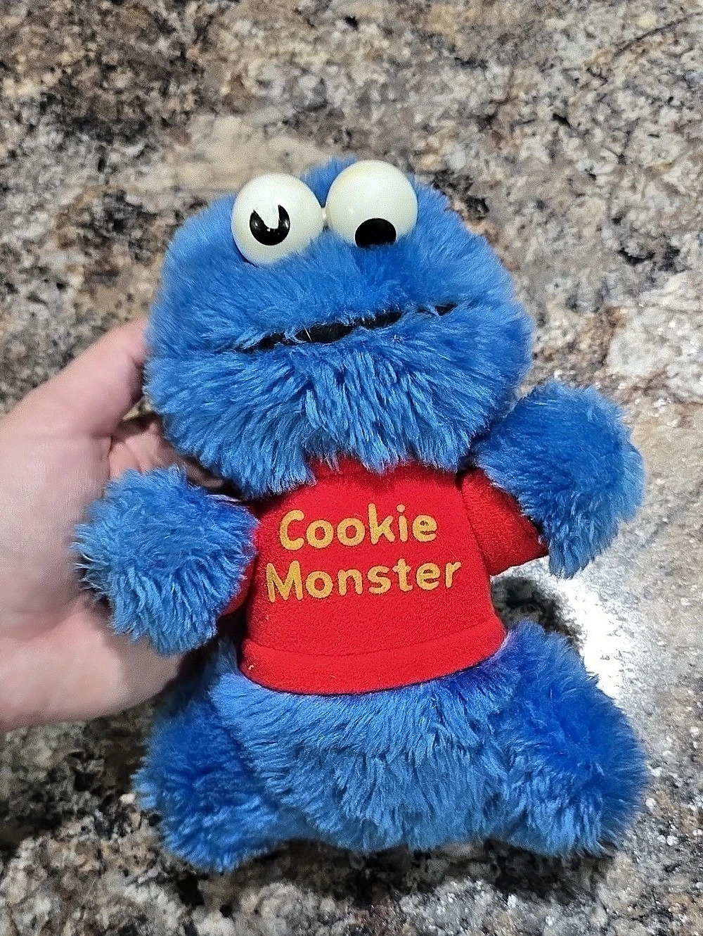 Sesame Street Cookie Monster Plush Toy in Blue & Red